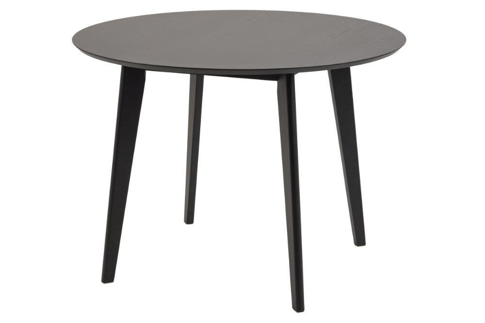 Levně Dkton Kulatý jídelní stůl Nieves 105 cm černý
